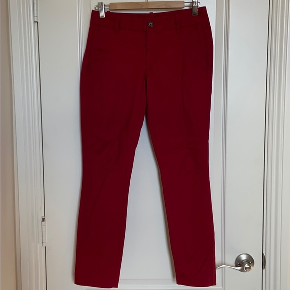 J. Crew Pants - J. Stretch Frankie Pants Red Size 0